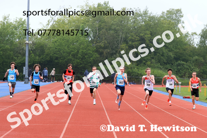 100 metres, 2026 North Eastern Track and Field Champs, Shildon, County Durham. Photo: David T. Hewitson/Sports for All Pics